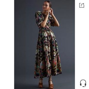 Anthropologie Floral Maxi Dress x Conditions Apply